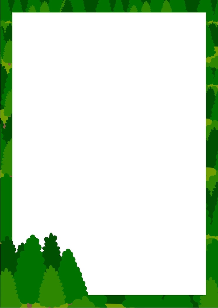 Vector forest frame for a certificate or presentation