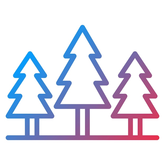 forest icon vector image can be used for geography