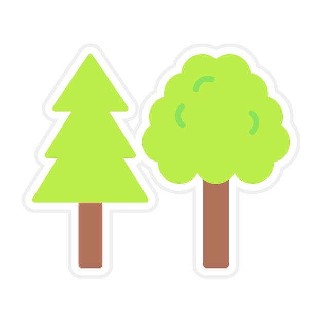 Vector forest icon vector image can be used for village