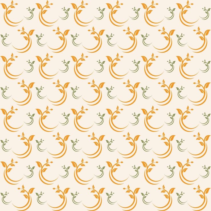 वेक्टर forest leaf cute seamless pattern repeating colorful elements trendy vector illustration background