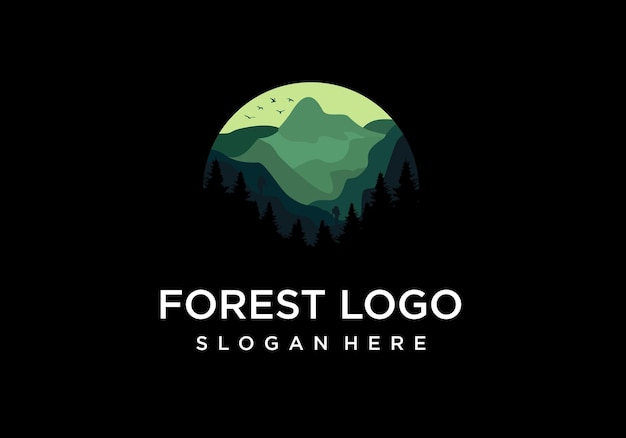 Forest logo and business card icon