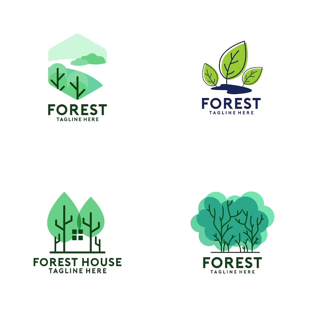 Forest logo collection