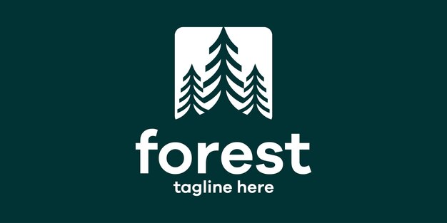 Forest logo icon vector illustration