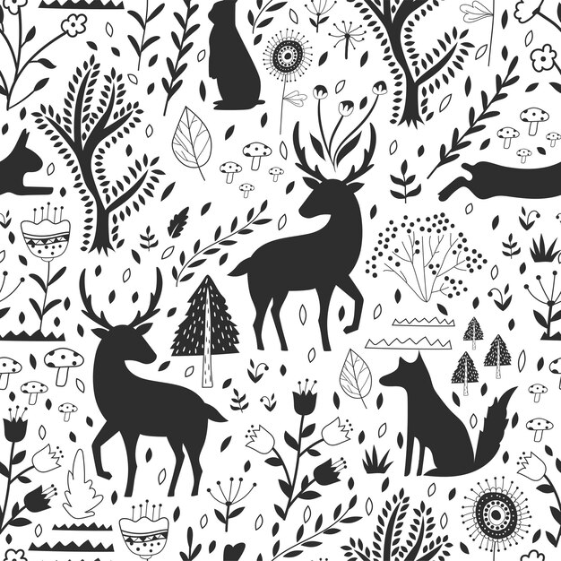 Vector forest pattern design