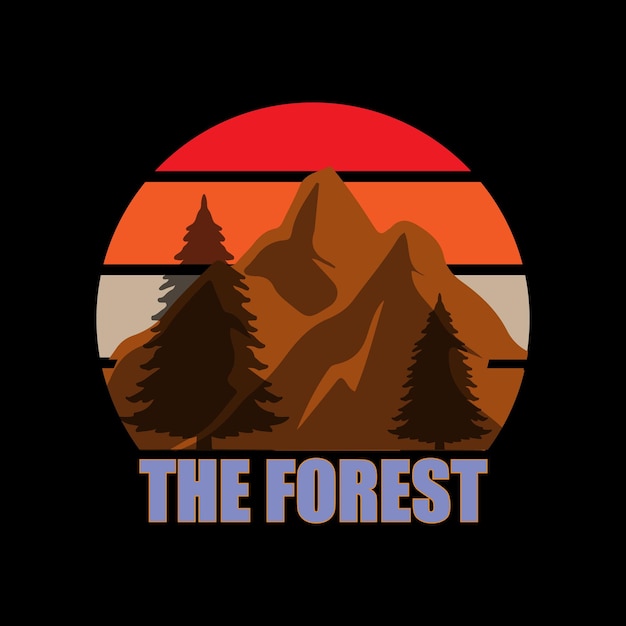 Forest T-shirt design