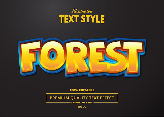 Forest Text Effect