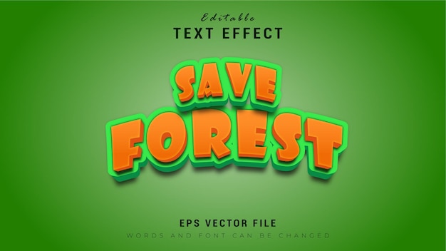 Forest text effect