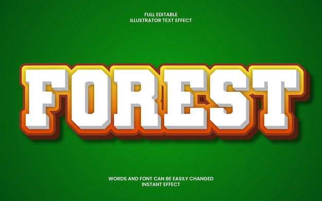 Forest Text Effect