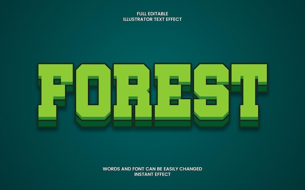 Forest Text Effect