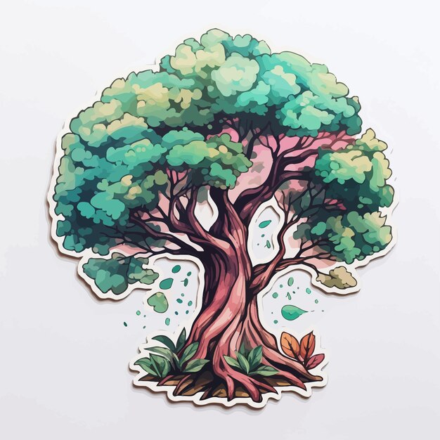 Vector forest tree clipart