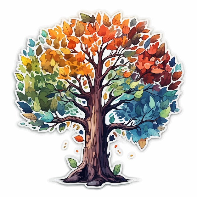 Vector forest tree clipart