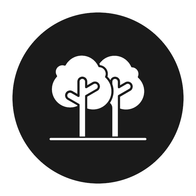 Forest vector icon Can be used for Spring iconset