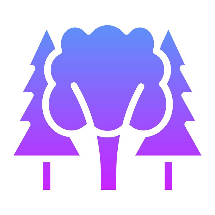Vector forest vector icon illustration of ecology iconset