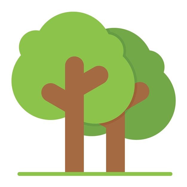 Forest Vector Illustration Style