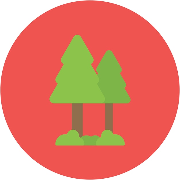 Forest Vector Illustration Style