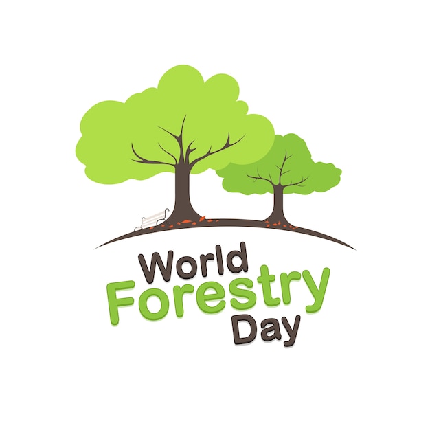 Forestry day logo design. 21st march