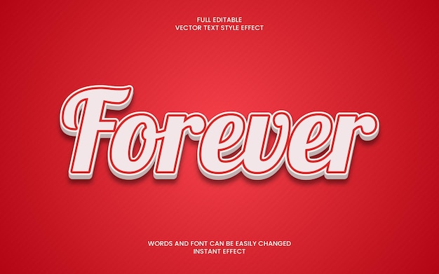 Forever text effect