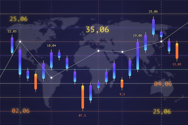 Vector forex trading background concept