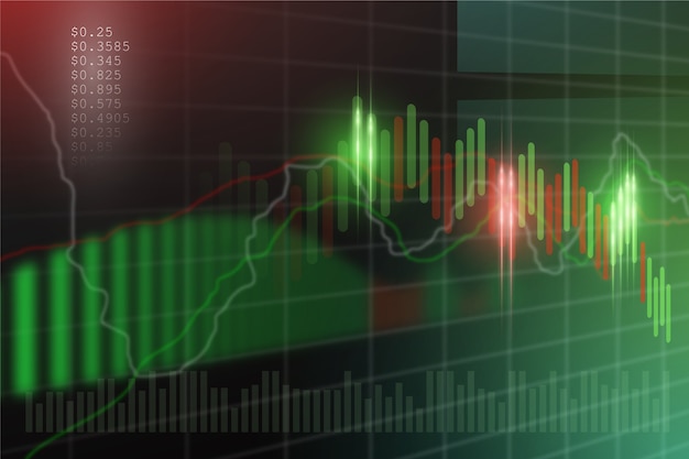 Vector forex trading background theme