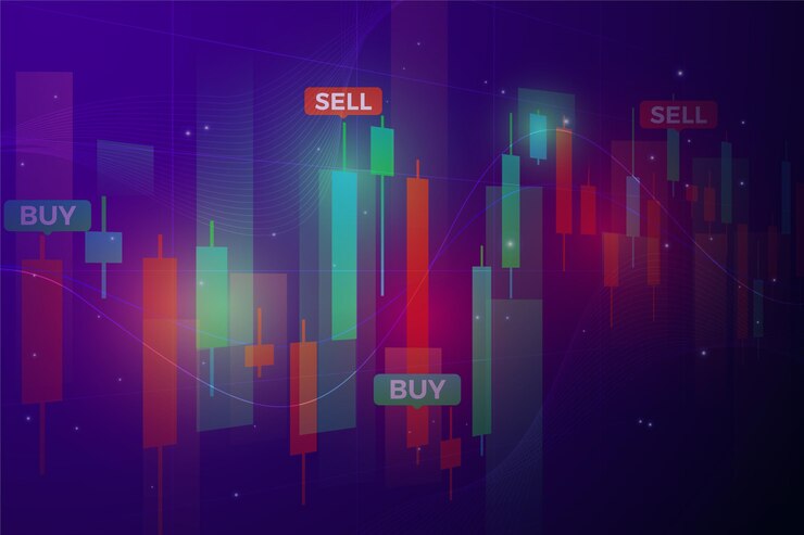 Vector forex trading background