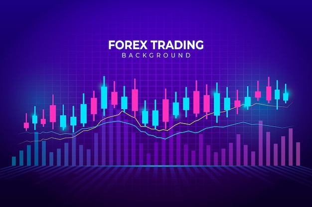 Vector forex trading background