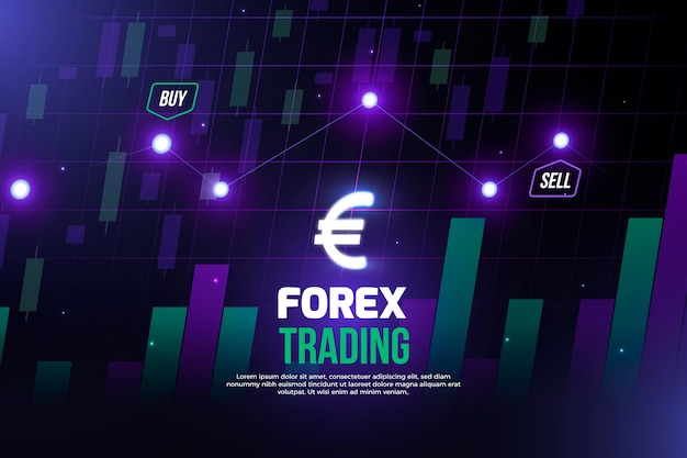 Vector forex trading background