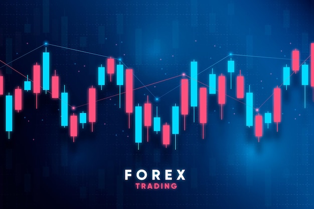 Vector forex trading background