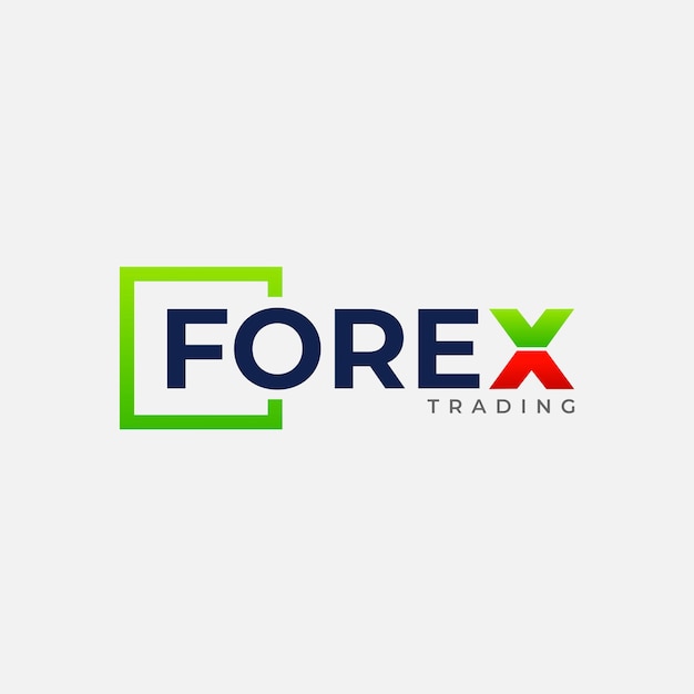 Полностью редактируемый шаблон логотипа Forex Trading для веб-сайтов Trade with Confidence