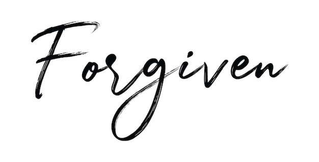 Forgiven christian t shirt design vector