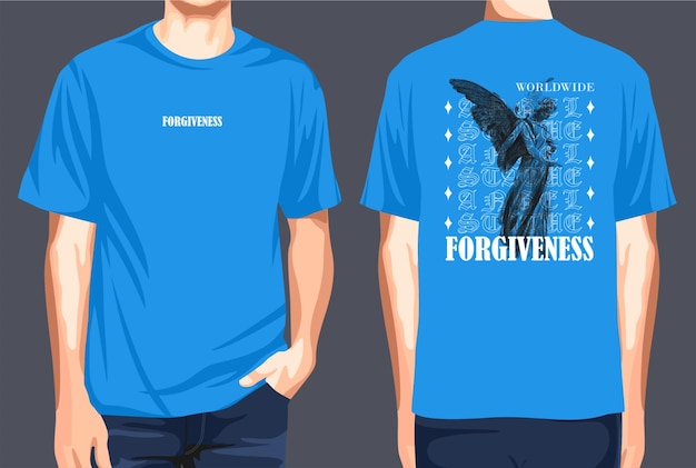 Vector forgiveness graphic tshirts