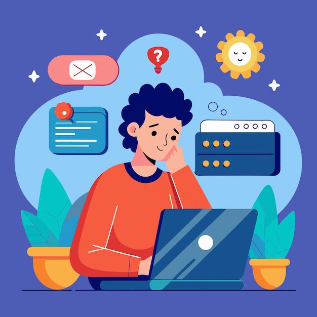 forgot password concept illustration