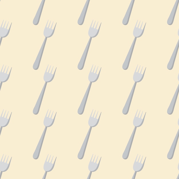 Fork pattern on beige background for web design