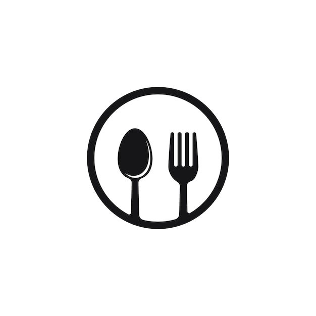 Fork and spoon logo