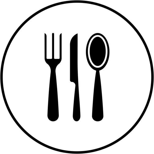 Vector fork vector icon can be used for baby iconset