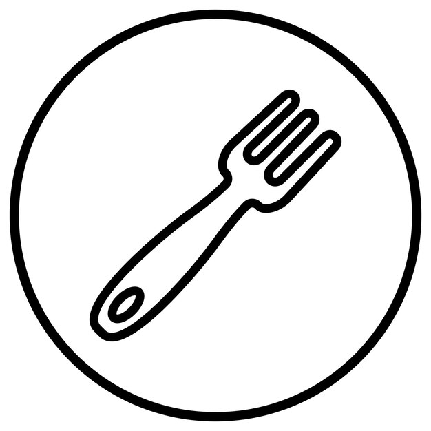 Vector fork vector icon design illustration