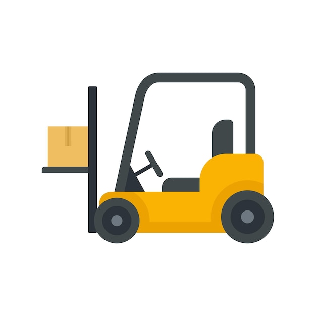 Vector forklift icon flat illustration of forklift vector icon isolated on white background