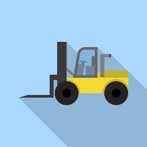 Vector forklift icon flat illustration of forklift vector icon for web design