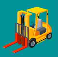 Vector forklift track