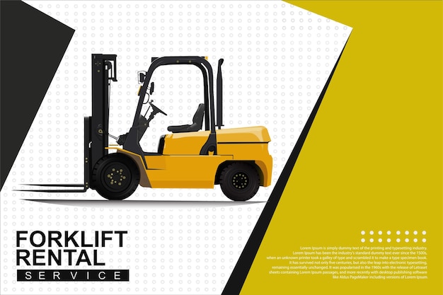 Forklift vector