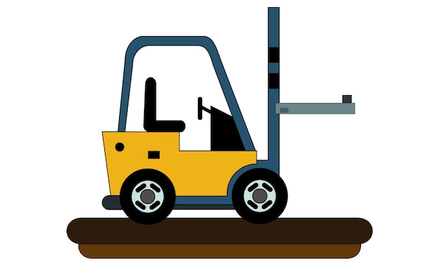 Vector forklift vehicle icon