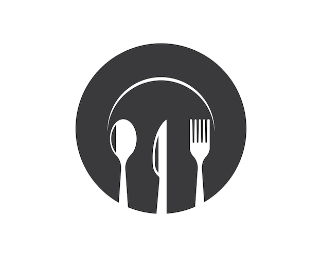 Forkspoon logo vector illustration template