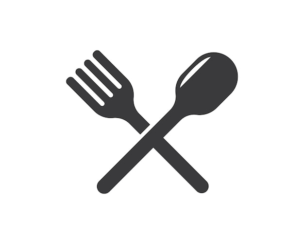 Forkspoon logo vector illustration template