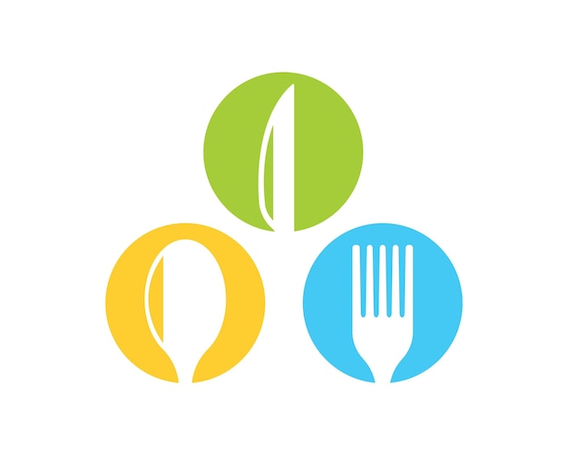 Forkspoon logo vector illustration template