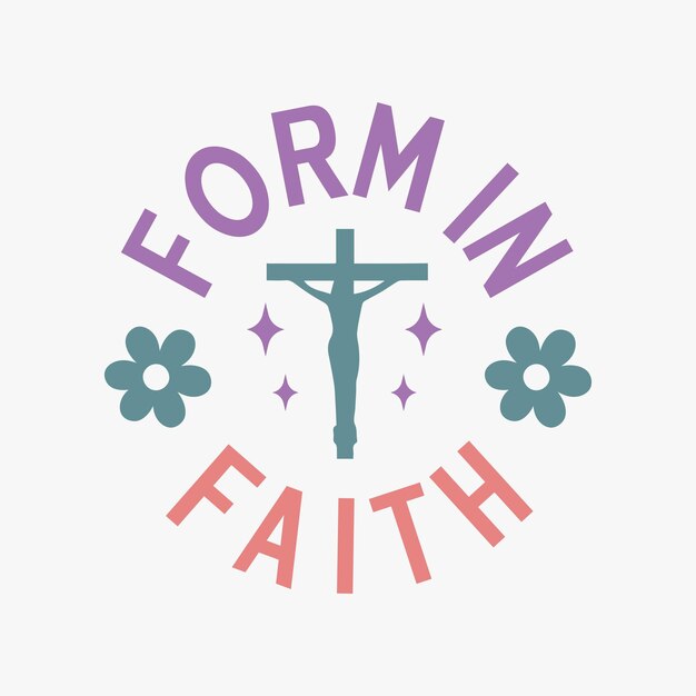 Form In Faith retro t-shirt