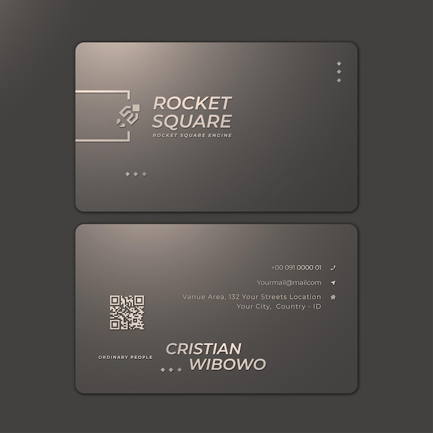 Vector formal elegant business card template