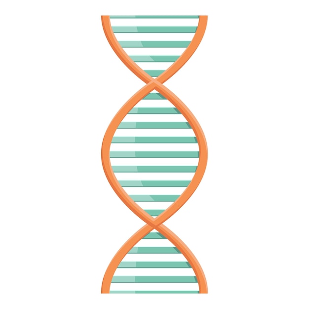 Иконка ДНК формулы Мультфильм о векторной иконке формулы ДНК для веб-дизайна, выделенной на белом фоне