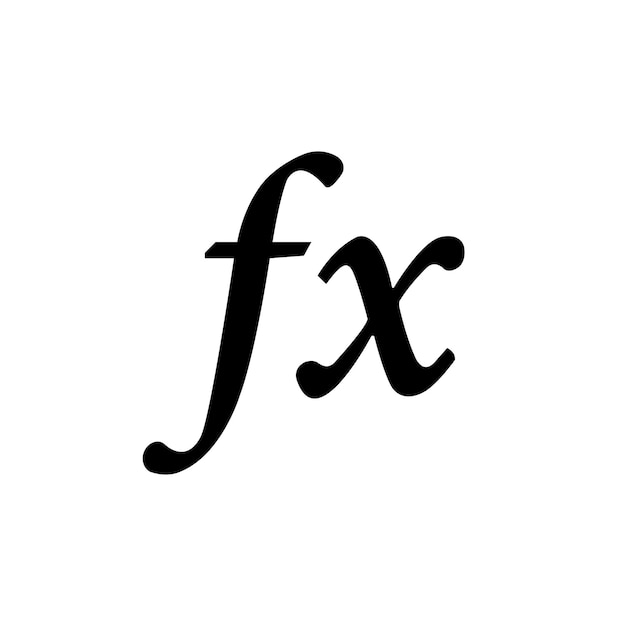 Vector formula sign symbol vector icon