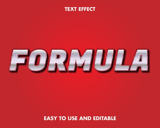 Formule teksteffect. bewerkbare lettertypestijl.