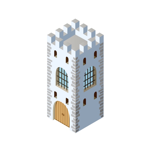 Fort fortress castle isometric