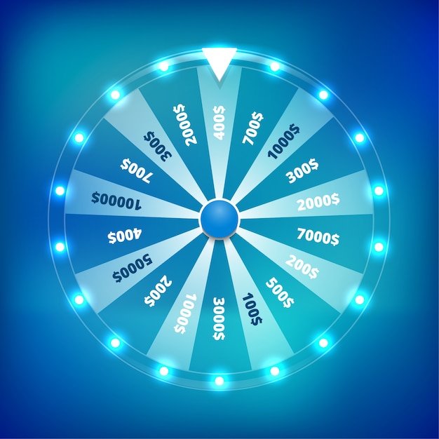 Vettore giro della ruota della fortuna